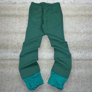 True Vintage 70s Dress Pants 34x32 Straight Fit Forest Green Flat Front